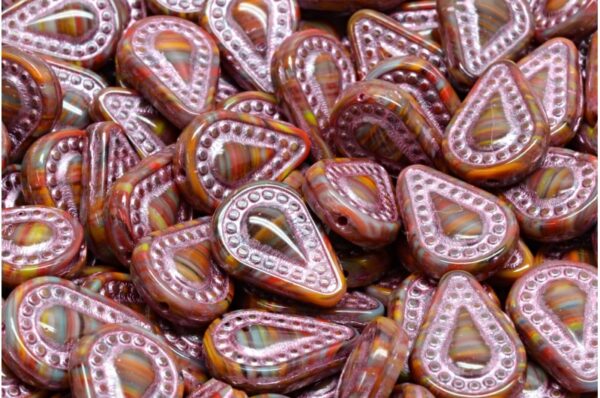 Filigree Tear Drop Beads 14x10mm - Imagen 1