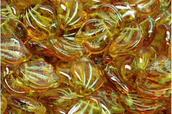 Peony Petal Beads 12x15mm - Image 1