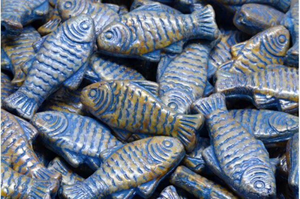 Trout Fish Beads 24x10mm - Imagen 1