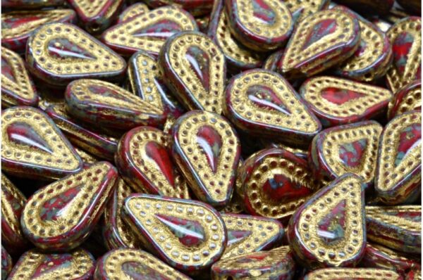 Filigree Tear Drop Beads 14x10mm - Image 1