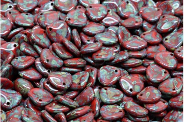 Rose Petal Beads 8x7mm - Image 1