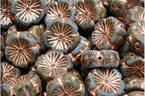 Hawaiian Flower Beads 14x14mm - Image 1