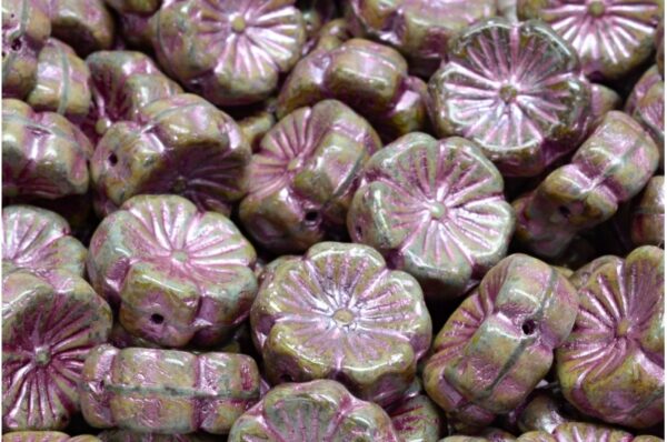 Hawaiian Flower Beads 14x14mm - Image 1