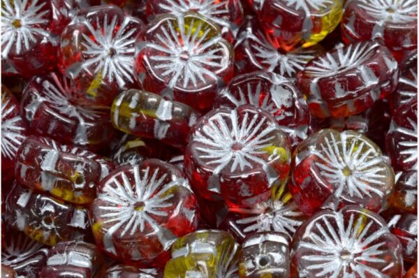 Hawaiian Flower Beads 14x14mm - Image 1