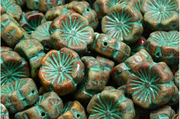Hawaiian Flower Beads 14x14mm - Image 1