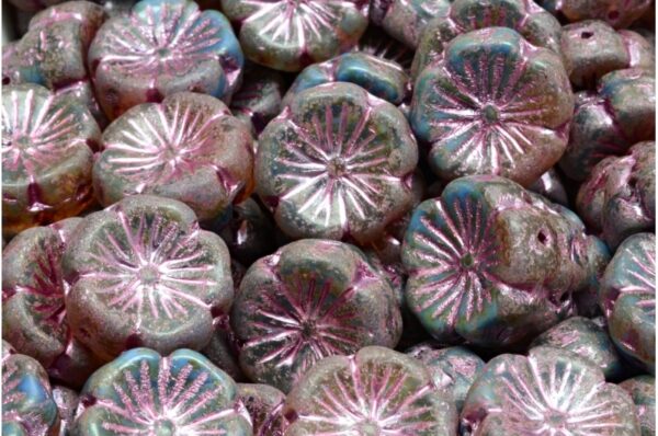Hawaian Flower Beads 14x14mm - Image 1