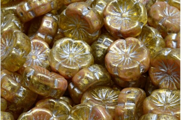 Hawaiian Flower Beads 14x14mm - Image 1