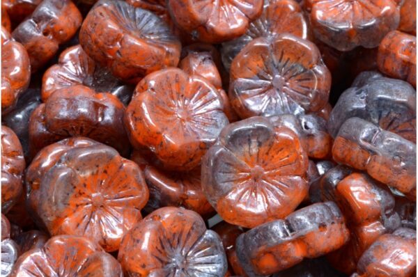 Hawaiian Flower Beads 14x14mm - Image 1