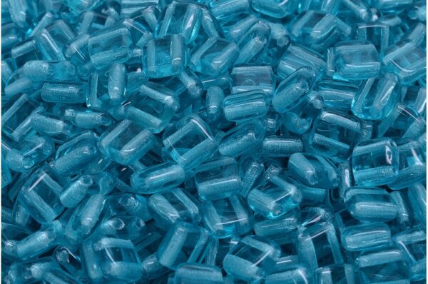 2 Holes Pressed Tile Beads 6x6mm - Image 1