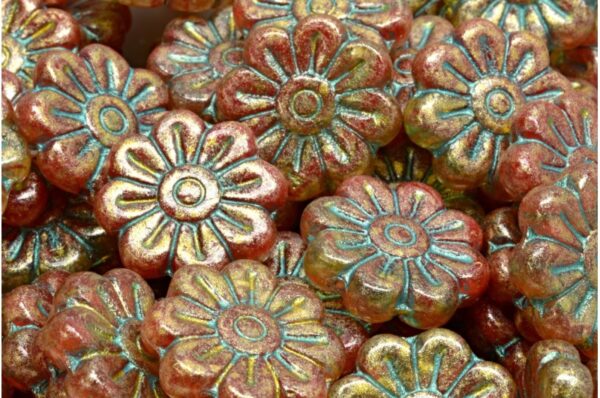 Daisy Flower Bead 18x18mm - Image 1