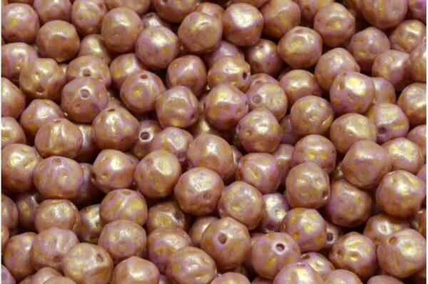 Fancy Round Druck Beads 6x6mm - Image 1