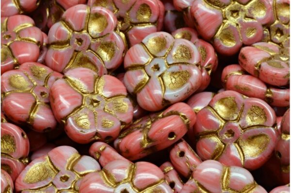 Primrose flower beads 15x15mm - Image 1
