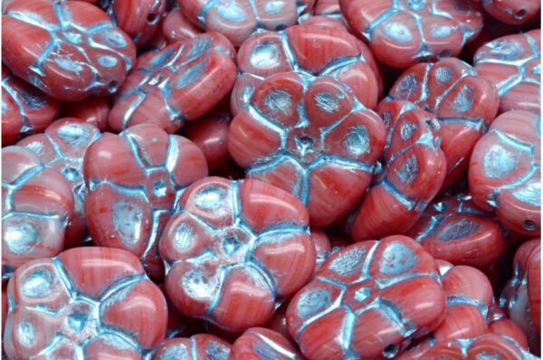 Primrose flower beads 15x15mm - Image 1