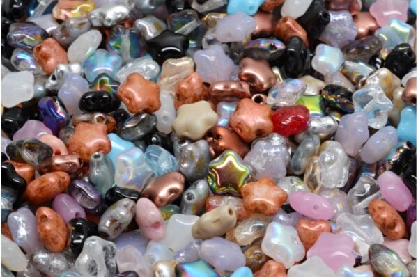 Flat Star Beads 6x6mm - Imagen 1
