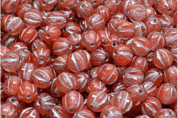 Melon Beads 6x6mm - Image 1