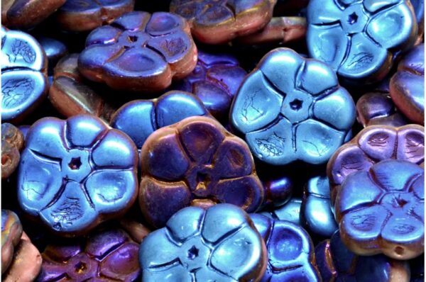 Primrose flower beads 15x15mm - Imagen 1