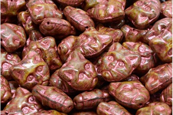 Cat Head Beads  13mm - Imagen 1
