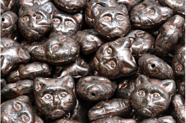 Cat Head Beads  13mm - Imagen 1