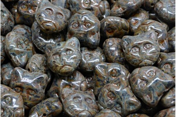 Cat Head Beads  13mm - Imagen 1
