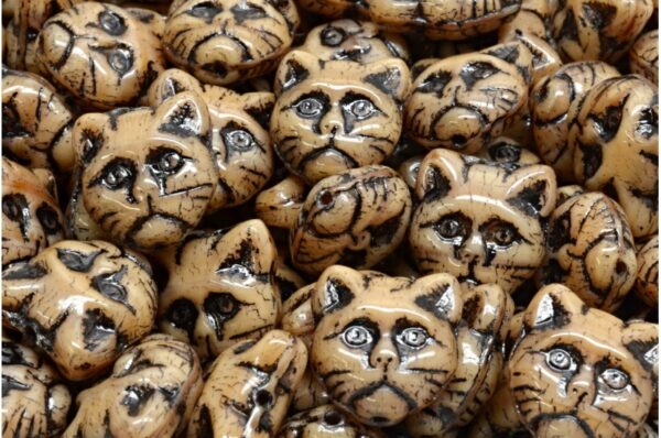 Cat Head Beads  13mm - Imagen 1
