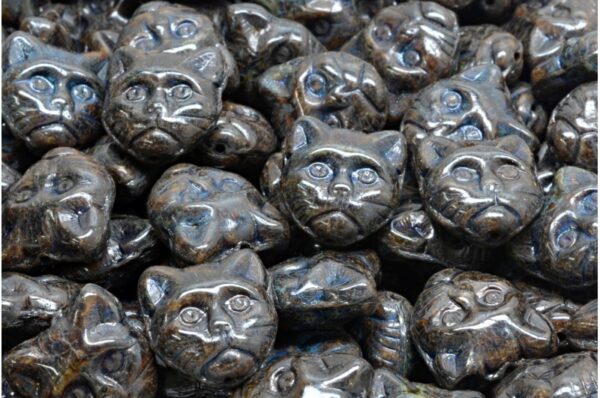 Cat Head Beads  13mm - Imagen 1