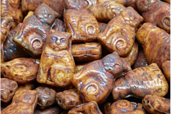 Cat beads 17x11mm - Imagen 1