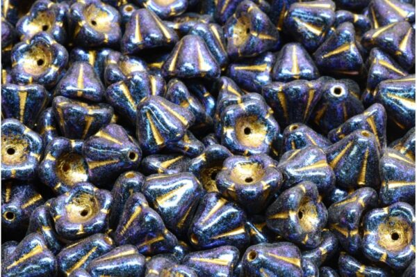 Bell Flower Beads 6x8mm - Image 1
