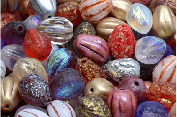 Drop Melon Beads 11x9mm - Image 1