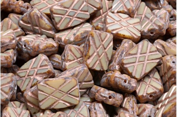 TCB Designed Rectangle Beads 12x8mm - Image 1