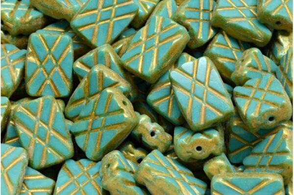 TCB Designed Rectangle Beads 12x8mm - Image 1