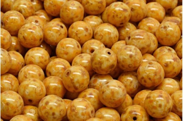 Round Druck Beads 8x8mm - Image 1