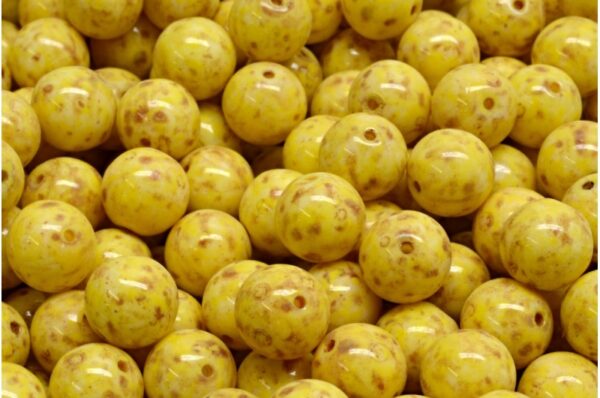 Round Druck Beads 8x8mm - Image 1