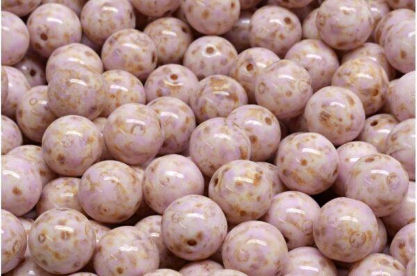 Round Druck Beads 8x8mm - Image 1
