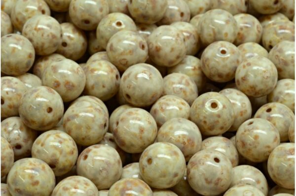 Round Druck Beads 8x8mm - Image 1