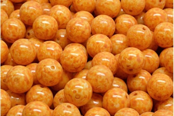 Round Druck Beads 8x8mm - Image 1
