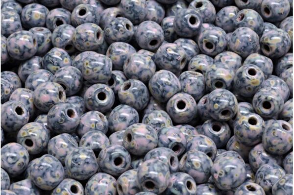 Round Druck Beads - Big Hole 1,5mm - Image 1
