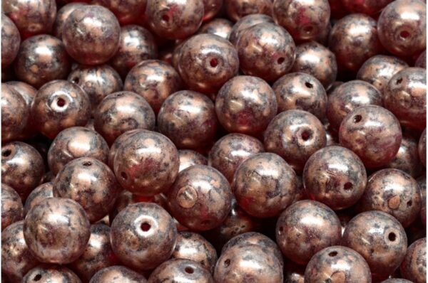 Round Druck Beads 8x8mm - Image 1