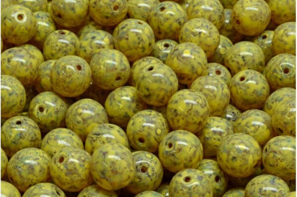 Round Druck Beads 8x8mm - Image 1