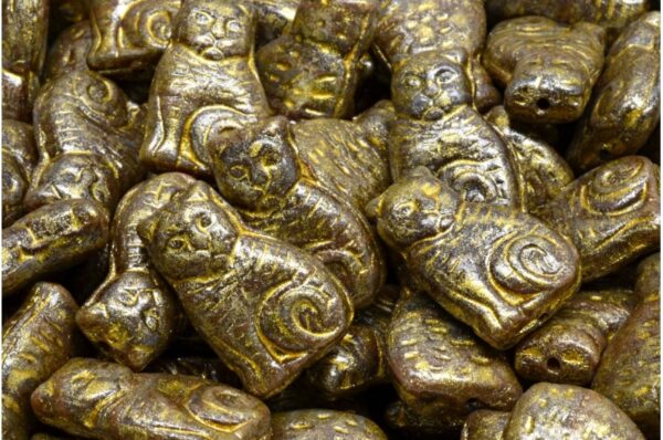 Cat beads 17x11mm - Image 1