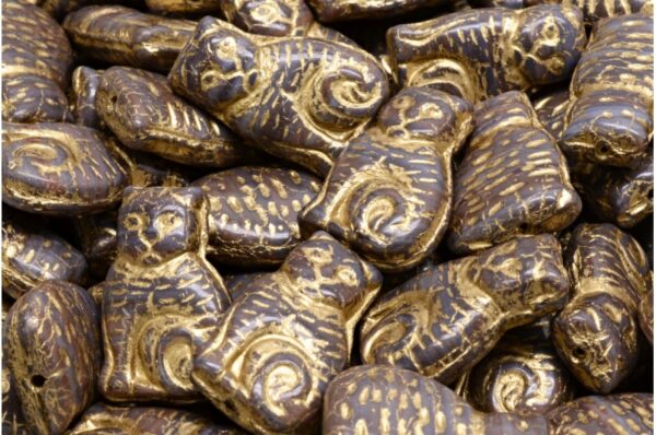 Cat beads 17x11mm - Image 1
