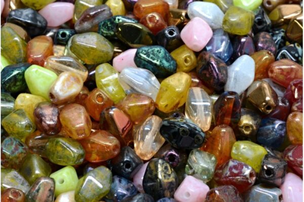 Long Bicone Beads 8x6mm - Image 1