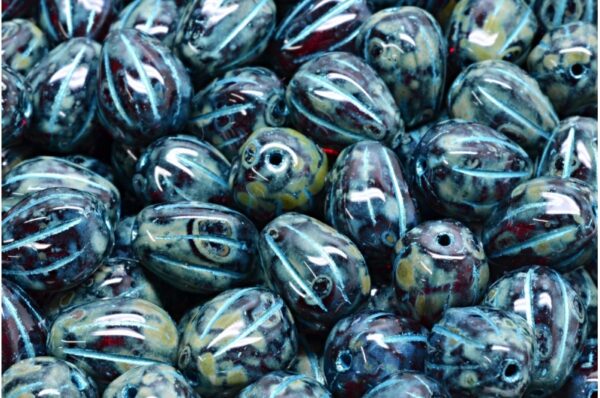 Drop Melon Beads 11x9mm - Image 1