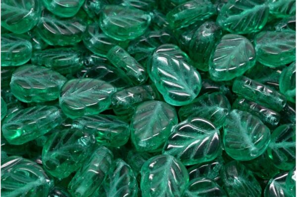 Mint Leaf Beads 10x8mm - Image 1