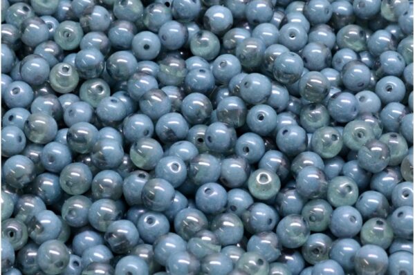 Round Druck Beads 4mm - Image 1