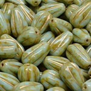 Drop Melon Beads 13x8mm