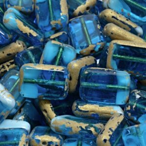TCB Rectangle Beads 12x8mm