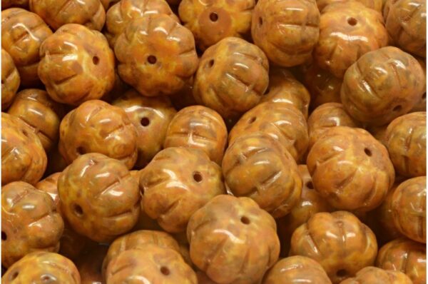 Pumpkin Beads 8x11mm - Image 1