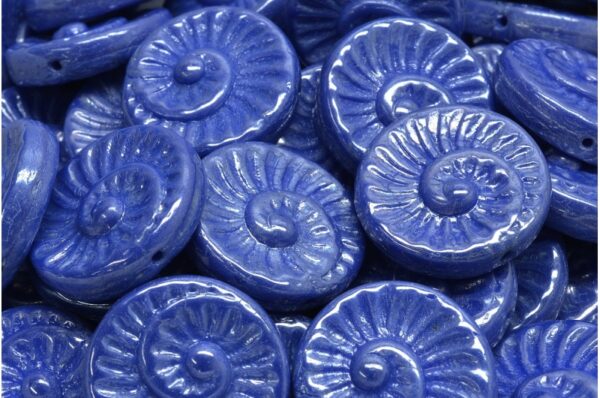 Fossil Shell Beads 18x18mm - Image 1