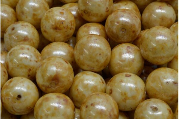 Round Druck Beads 12mm - Image 1