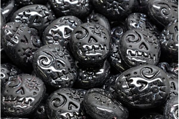 Woodoo Funny Face Beads 16x13mm - Imagen 1
